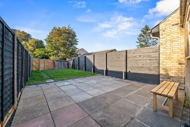 Private back garden and patio